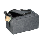 Trousse de toilette personnalisée à double fermeture éclair Urbanstyle couleur gris troisième vue