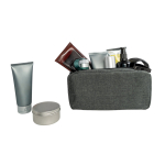 Trousse de toilette personnalisée à double fermeture éclair Urbanstyle couleur gris cinquième vue