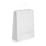 Sac publicitaire en papier blanc pour magasins 90 g/m2 Craft Retail couleur blanc
