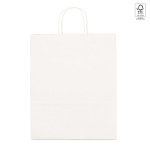 Sacs en papier kraft personnalisables pas cher 100 g/m2 Retail Large couleur blanc première vue