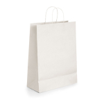 Sacs en papier kraft personnalisables pas cher 100 g/m2 Retail Large couleur blanc