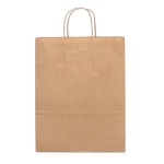 Sac kraft moyen personnalisé avec poignée torsadée 115 g/m2 Craft couleur naturel première vue