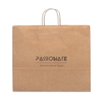 Sac kraft personnalisé extra large carton 115 g/m2 Craft XL couleur naturel image avec logo 2