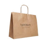 Sac kraft personnalisé extra large carton 115 g/m2 Craft XL couleur naturel image avec logo