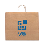 Sac kraft personnalisé extra large carton 115 g/m2 Craft XL avec zone d'impression