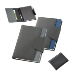 Bloc-notes en similicuir à pochette et fermeture magnétique Tissu A5 avec étui