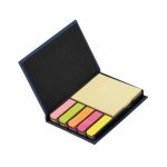 Ensemble économique de post-it colorés de différentes tailles Twelve couleur bleu troisième vue
