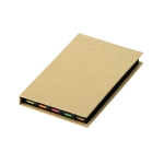Ensemble économique de post-it colorés de différentes tailles Twelve couleur naturel