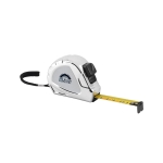 Mètre ruban grand format de 5m pour cadeaux clients Classic XL couleur argenté image avec logo