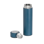 Thermos personnalisable avec infuseur et double paroi 470ml Infuso couleur bleu troisième vue