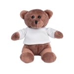 Ours en peluche avec t-shirt publicitaire Big Oso couleur blanc première vue