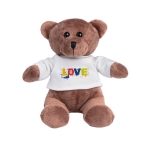 Ours en peluche avec t-shirt publicitaire Big Oso couleur blanc première vue