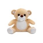 Ours en peluche doux à offrir lors de salons et d'événements Pooky couleur marron première vue