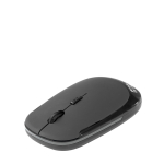 Souris publicitaire sans fil avec logo et finition caoutchouc Traction avec zone d'impression