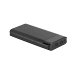Batterie portable en ABS avec lampe de poche 16.000 mAh Black couleur noir