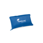Sac pliable en polyester qui sert de glacière avec fermeture éclair couleur bleu roi image avec logo 2