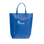 Sac pliable en polyester qui sert de glacière avec fermeture éclair couleur bleu roi