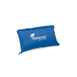 Sac pliable en polyester qui sert de glacière avec fermeture éclair couleur bleu roi image avec logo 4