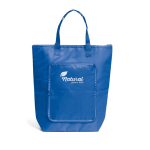 Sac pliable en polyester qui sert de glacière avec fermeture éclair couleur bleu roi