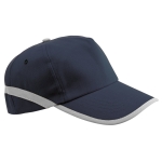 Casquette d'événement en polyester à éléments réfléchissants Reflect couleur bleu