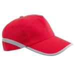 Casquette d'événement en polyester à éléments réfléchissants Reflect couleur rouge