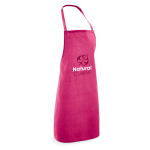 Tablier personnalisé pas cher coloré 180 g/m2 Gourmet couleur fuchsia image avec logo
