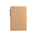 Set de bloc-notes avec feuilles, autocollants et stylo Bloc Circles couleur naturel première vue