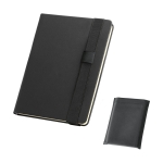 Carnet de notes en similicuir et papier ivoire A5 pages lisses Pengo diverses couleurs