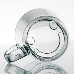 Tasses en verre personnalisées économiques avec smiley 230ml Cristal couleur transparent troisième vue