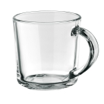 Tasses en verre personnalisées économiques avec smiley 230ml Cristal couleur transparent