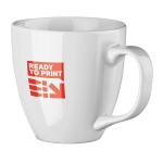 Mug personnalisé en porcelaine en couleur pantone de 450ml Custom couleur blanc image avec logo
