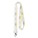 Tour de cou RPET 15mm couleur blanc