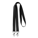 Tour de cou Duo 15mm couleur noir