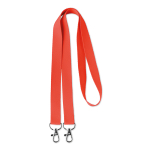 Tour de cou Duo 15mm couleur rouge