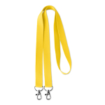 Tour de cou Duo 15mm couleur jaune
