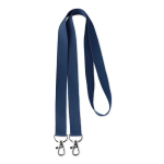 Tour de cou Duo 15mm couleur bleu marine