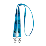 Tour de cou Duo Sublim 15mm vue avec zone d'impression