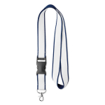 Tour de cou Double Plus 20mm couleur bleu marine