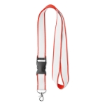 Tour de cou Double Sublim Plus 20mm couleur rouge