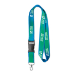 Tour de cou Double Sublim Plus 20mm vue avec zone d'impression