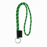 Tour de cou tubulaire de 0,7 cm avec étiquette imprimée Tube Stripes couleur vert