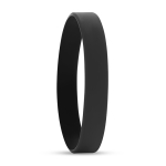 Bracelets personnalisés en silicone pas cher de 12 mm Regular couleur noir