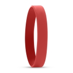Bracelets personnalisés en silicone pas cher de 12 mm Regular couleur rouge