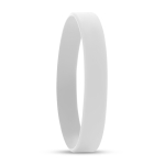 Bracelets personnalisés en silicone pas cher de 12 mm Regular couleur blanc