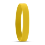 Bracelets personnalisés en silicone pas cher de 12 mm Regular couleur jaune