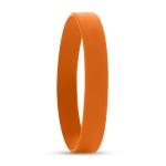Bracelets personnalisés en silicone pas cher de 12 mm Regular couleur orange