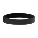 Bracelet plastique personnalisé avec logo en bas relief couleur noir