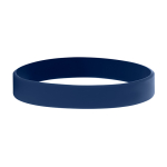 Bracelet plastique personnalisé avec logo en bas relief couleur bleu