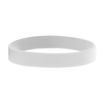 Bracelet plastique personnalisé avec logo en bas relief couleur blanc
