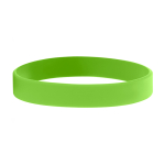 Bracelet plastique personnalisé avec logo en bas relief couleur vert lime